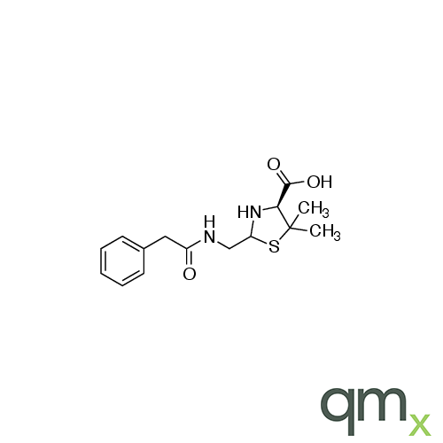 (2RS,4S)-5,5-Dimethyl-2-((2-phenylacetamido)methyl)thiazolidine-4-carboxylic acid (mixture of diastereomers), neat