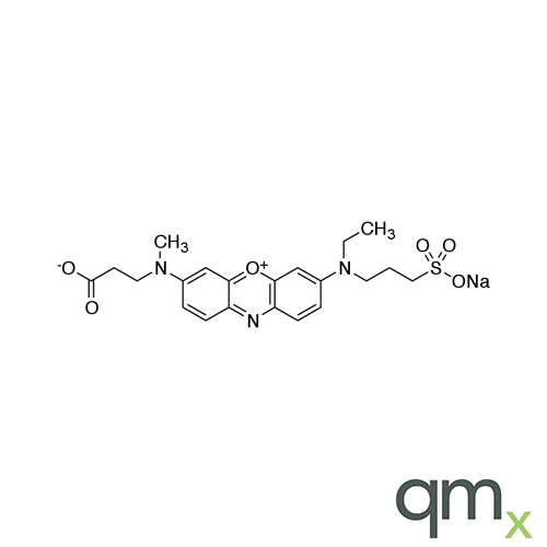 3-[N-(2-Carboxyethyl)methylamino]-7-[N-ethyl(3-sulfonatopropyl)amino]phenoxazin-5-ium Sodium, neat
