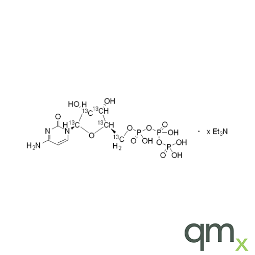 Cytidine- 5'-triphosphate -1',2',3',4',5'-13C5 Triethylamine Salt, >90%, neat