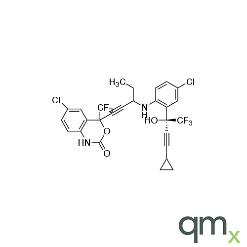 (4S)-6-Chloro-4-(3-((4-chloro-2-((S)-4-cyclopropyl-1,1,1-trifluoro-2-hydroxybut-3-yn-2-yl)phenyl)amino)pent-1-yn-1-yl)-4-(trifluoromethyl)-1H-benzo[d][1,3]oxazin-2(4H)-one (Mixture of Diaster