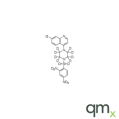 7-Chloro-4-[4-[(2,4-dinitrophenyl)sulfonyl]-1-piperazinyl]quinoline-d8, neat