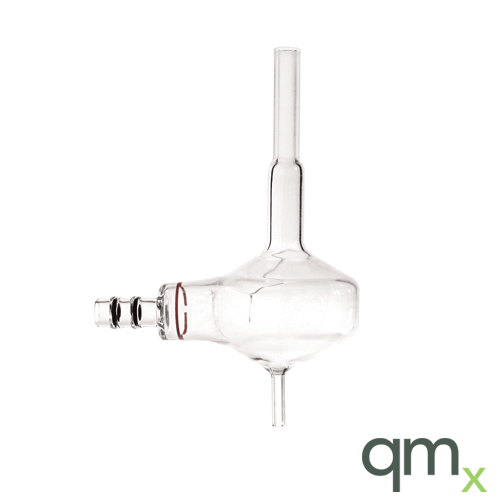 Cyclonic Spray Chamber, 50ml, 40mm Neck, 4mm Drain