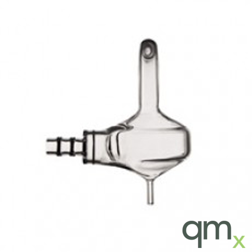 Cyclonic Spray Chamber, 50ml, 9.5mm Axial Exit, 4mm Drain