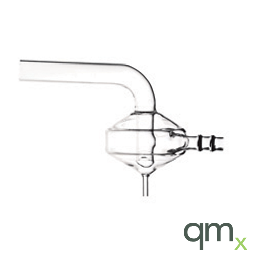 Cyclonic Spray Chamber, 50ml, 90 Bend, Quartz, Baffle