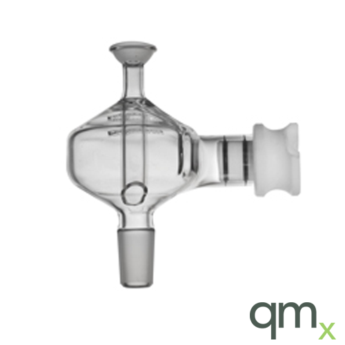 Cyclonic Spray Chamber, 50ml, Baffle, 12/5 Joint, PTFE Inser