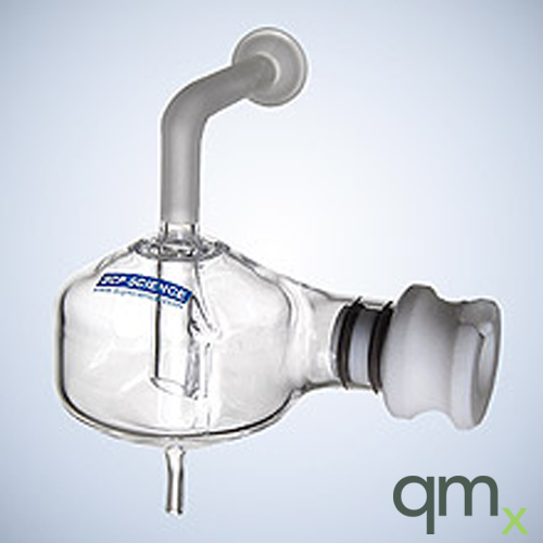 Cyclonic Spray Chamber, 50ml, Quartz, PTFE Insert