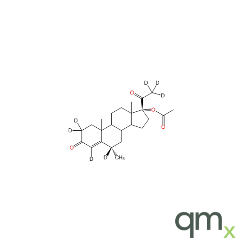 4-Pregnen-6a-methyl-17a-ol-3,20-dione-2,2,4,6,21,21,21-d7 Acetate, neat