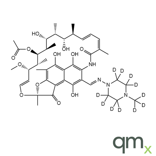 Rifampicin-d11 (4-methyl-d3-1-piperazinyl-d8)