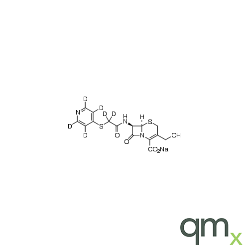 Desacetyl Cephapirin-d6 Sodium Salt (Major), neat