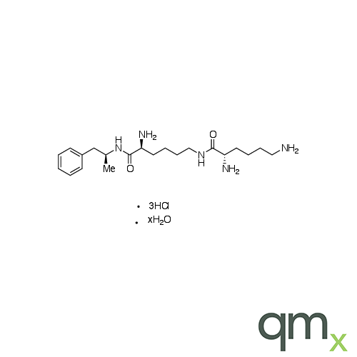 (S)-2,6-Diamino-N-((S)-5-amino-6-oxo-6-(((S)-1-phenylpropan-2-yl)amino)hexyl)hexanamide Trihydrochloride Hydrate, neat