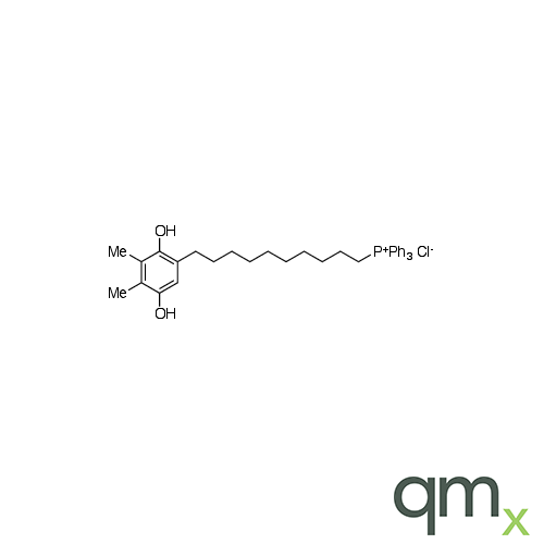 [10-(2,5-Dihydroxy-3,4-dimethylphenyl)decyl]triphenyl-phosphonium Chloride (>90%), neat