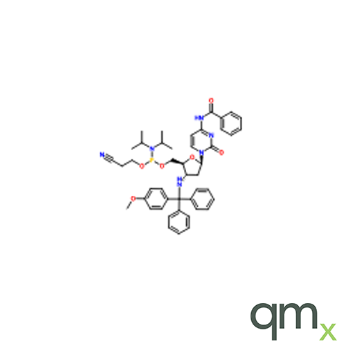 N4-Benzoyl-2',3'-dideoxy-3'-monomethoxytritylaminocytidine-5'-O-N,N-diisopropylcyanoethylphosphoramidite, neat