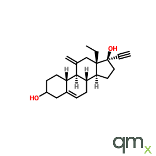 13-Ethyl-11-methylene-18,19-dinorpregn-5-en-20-yn-3,17b-diol, neat