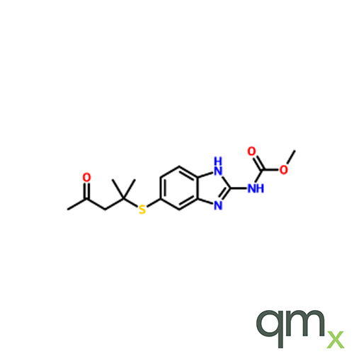 Methyl 5-(2-methyl-4-oxopentan-2-ylthio)-1H-benzo[d] imidazol-2-ylcarbamate, neat
