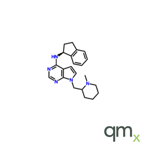 N-((S)-2,3-Dihydro-1H-inden-1-yl)-7-((1-methylpiperidin-2-yl)methyl)-7H-pyrrolo[2,3-d]pyrimidin-4-amine, neat