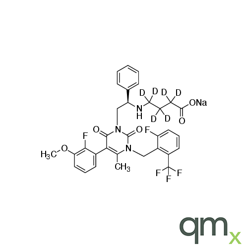 Elagolix-d6 Sodium Salt (Major), neat