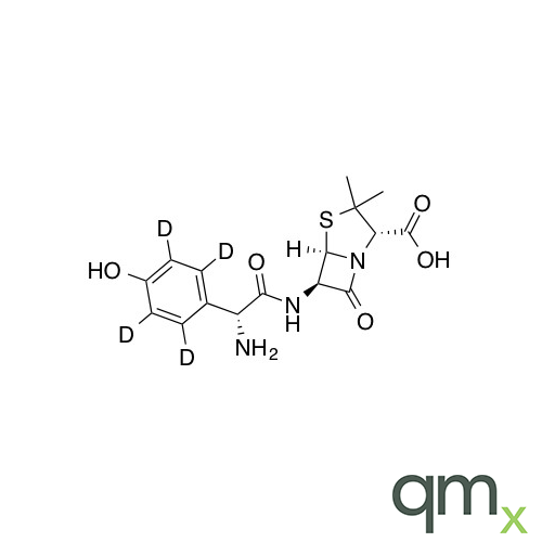 Amoxicillin-D4 (major), neat