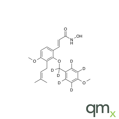 N-Hydroxy (E)-2-(4-methoxybenzoxy-D6)-4-methoxy-3-prenylcinnamamide, neat
