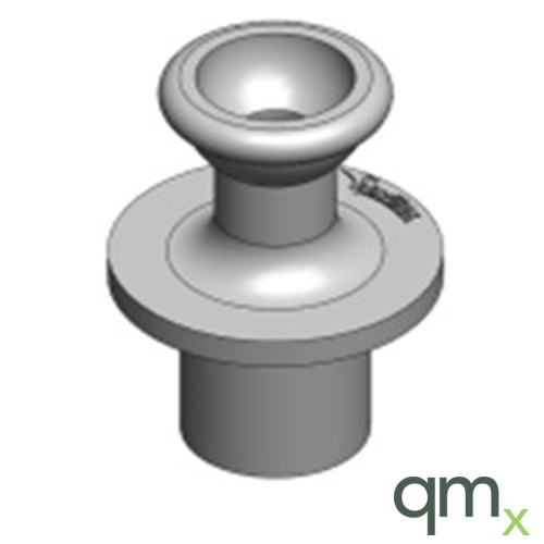 Exit Port/Connector, 9 mm OD Tube, without Baffle