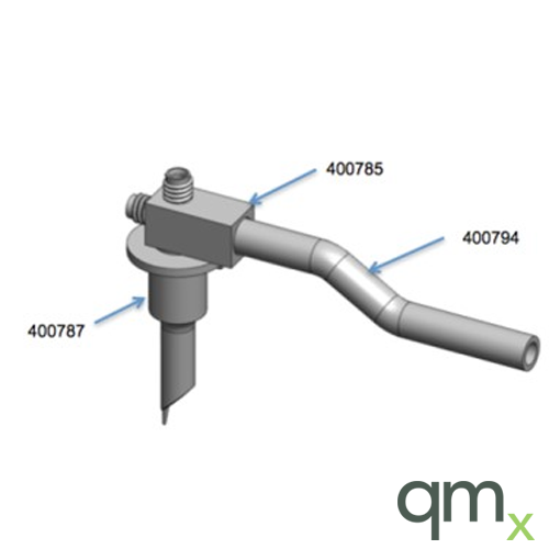Exit Port/Connector, Thermo Element2/Neptune ICP-MS, with Baffle