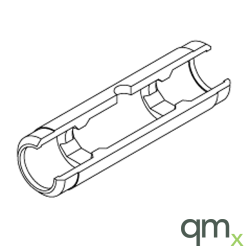 Forked platform tube, pyrol.coat(10)