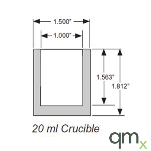 Fusion Crucible, 20ml, HP (10)