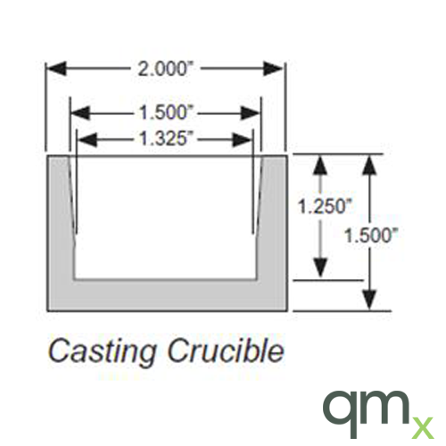 Fusion/Casting Crucible, HP (10)