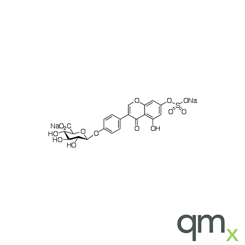 Genistein-7-sulfate 4â€™-ÃŸ-D-glucuronide Disodium Salt, neat
