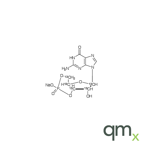 Guanosine 3â,5â-Cyclic Monophosphate-13C5 Sodium Salt, neat