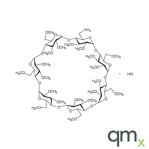 Heptakis(2,3-di-O-methyl)-hexakis(6-O-methyl)-6-monodeoxy-6-monoamino-ÃŸ-cyclodextrin Hydrochloride, neat