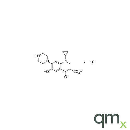 6-Hydroxy-6-defluoro Ciprofloxacin Hydrochloride (~90%), neat