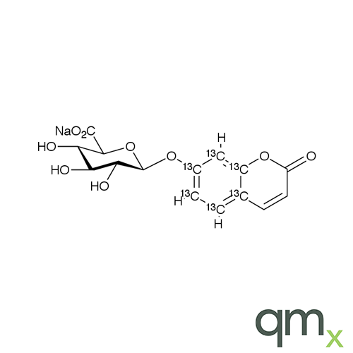 7-Hydroxy Coumarin-13C6 ÃŸ-D-Glucuronide Sodium Salt, neat