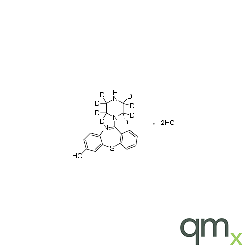 7-Hydroxy-N-des{[2-(2-hydroxy)ethoxy]ethyl} Quetiapine-d8 Dihydrochloride, neat