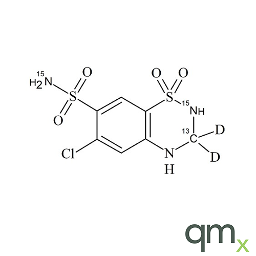 Hydrochlorothiazide 13C 15N2 D2