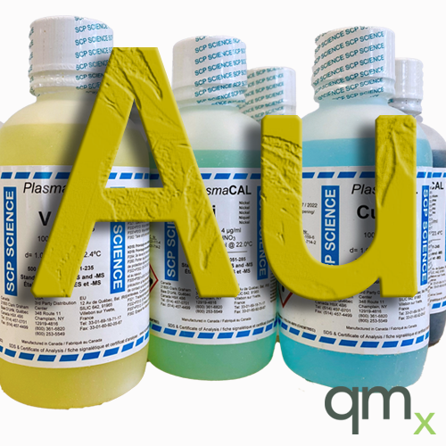 ICP Standard, Gold, Au, 10,000 Âµg/ml