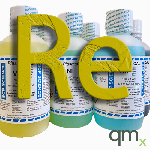 ICP Standard, Rhenium, Re, 10,000 Âµg/ml