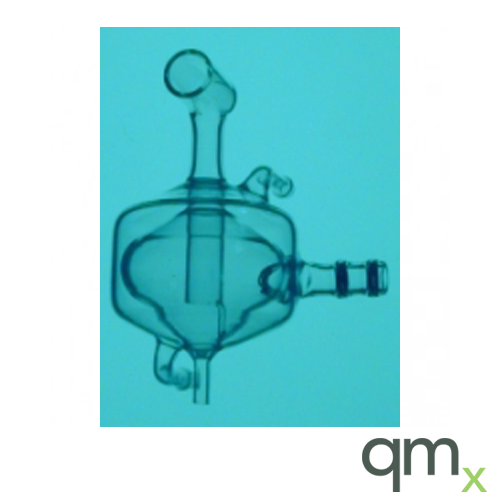 Jacketed Cyclonic Spray Chamber, 50ml, Baffle