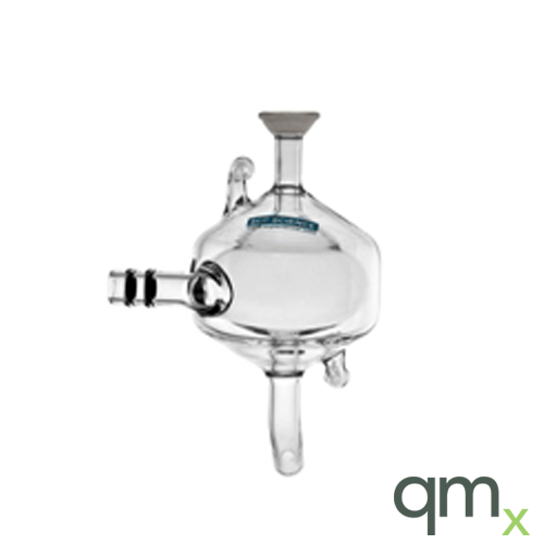 Jacketed Cyclonic Spray Chamber, 50ml, Quartz, 18/9 Joint, 1