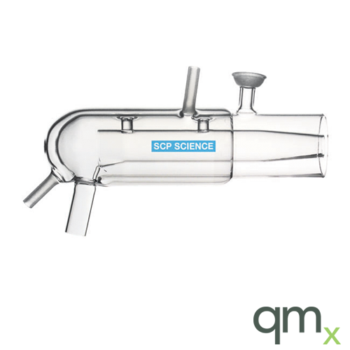 Jacketed Scott Spray Chamber, Quartz, Double Pass, 12/5 Join