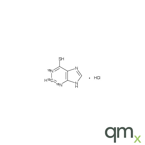 6-Mercaptopurine Hydrochloride-13C,15N2, neat