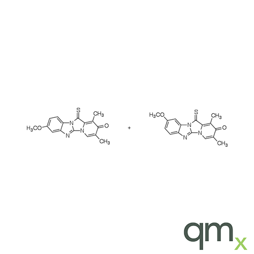 8(9)-Methoxy-1,3-dimethyl-12-thioxopyrido[1â€™,2â€™:3,4]imidazo[1,2-a]benzimidazol-2-(12H)-one(Mixture of Regioisomers), neat