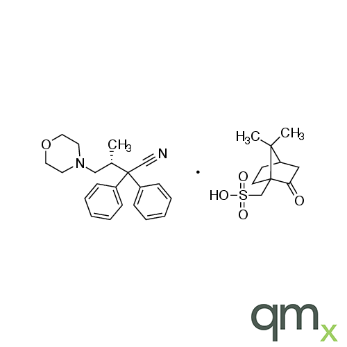 (R)-ÃŸ-Methyl-a,a-diphenyl-4-morpholinebutanenitrile (R)-10-Camphorsulfonic Acid Salt, neat