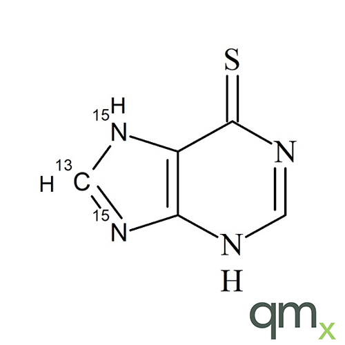 6-Mercaptopurine-13C2-15N