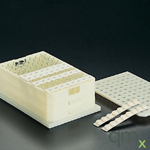 Moulded Tan PTFE/Silicone Strip - 8 Plugs for Vials in Multi-Tier MTP System