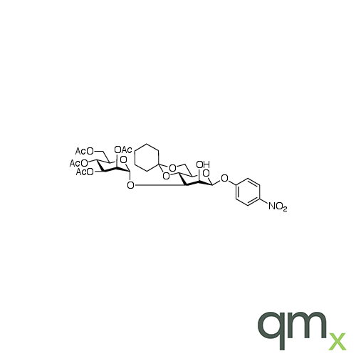 p-Nitrophenyl 3-O-(2,3,4,6-Tetra-O-acetyl-a-D-mannopyranosyl)-4,6-O-cyclohexylidene-ÃŸ-D-mannopyranoside, neat