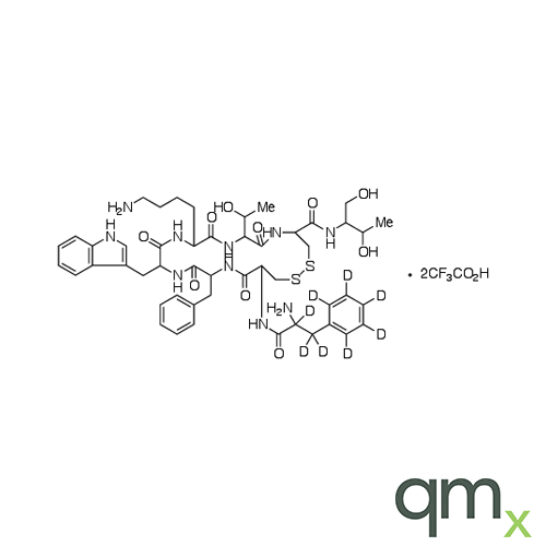 Octreotide-phenylalanine-d8 di-Trifluoroacetic Acid Salt, neat