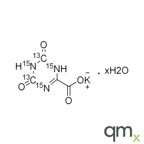 Oxonic Acid -13C2,15N3 Potassium Salt Hydrate, neat