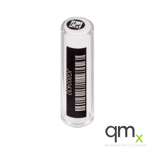 1.0ml Clear Borosilicate Glass Flat Bottom Vial, Bottom/Side Barcode, 9x30mm