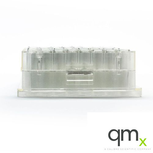 1.0ml Clear Borosilicate Glass Flat Bottom Vial, Bottom Barcode, 9x30mm in Multi-Tier Plate Base Plate (96/plate)