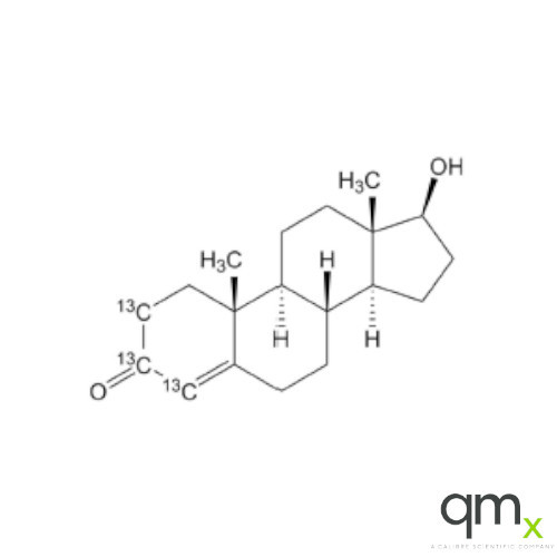 Testosterone-[2,3,4-13C3] 1 mg/ml, in Methanol
